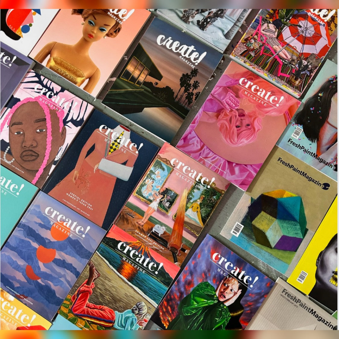 Jeff Dillon painting featured in Create! Magazine Time Capsule exhibition