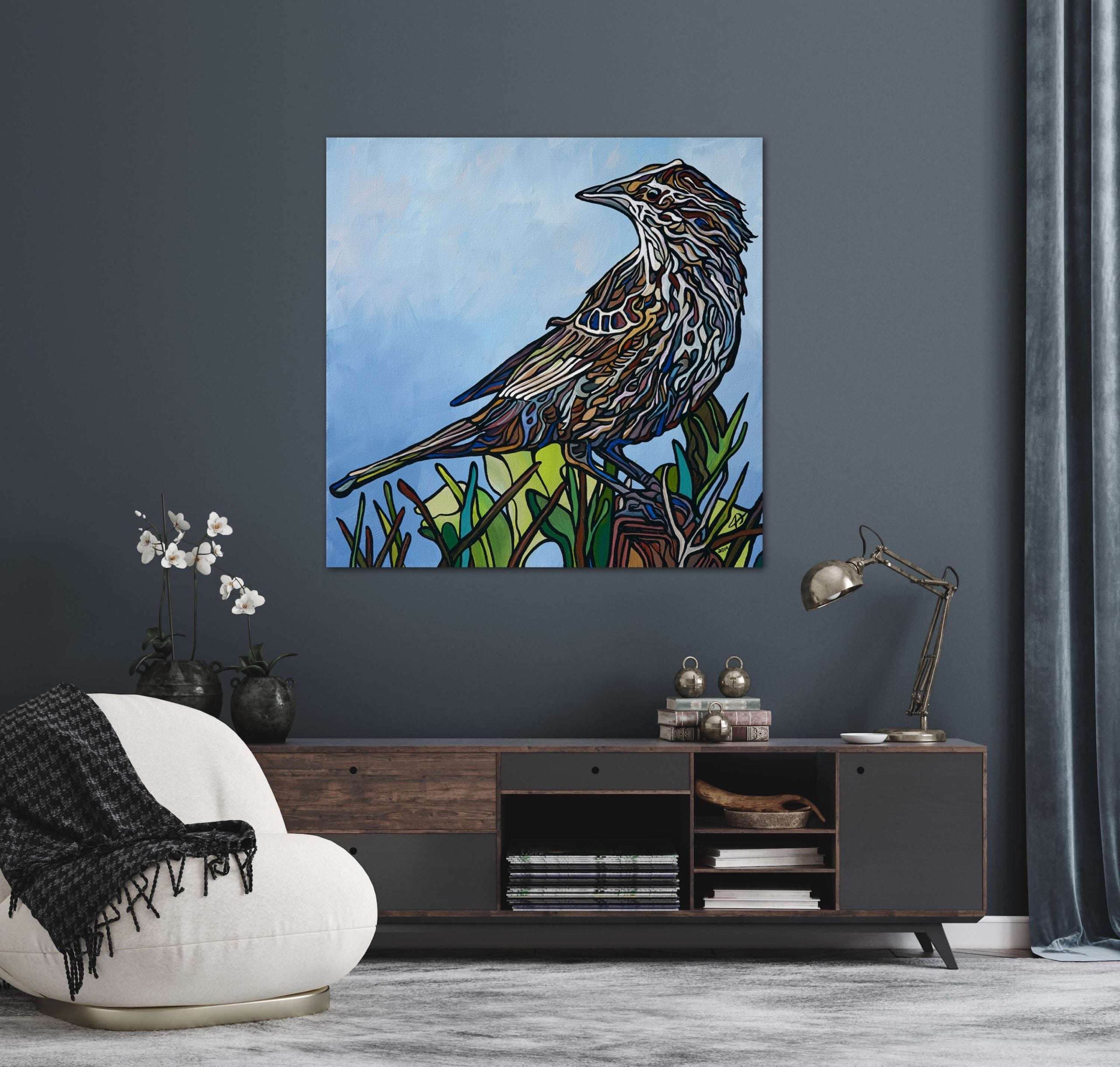 169-red-winged-blackbird-female-prints