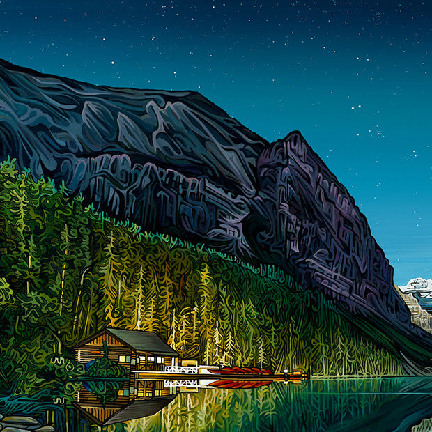 #295 "Stars Over Lake Louise"
