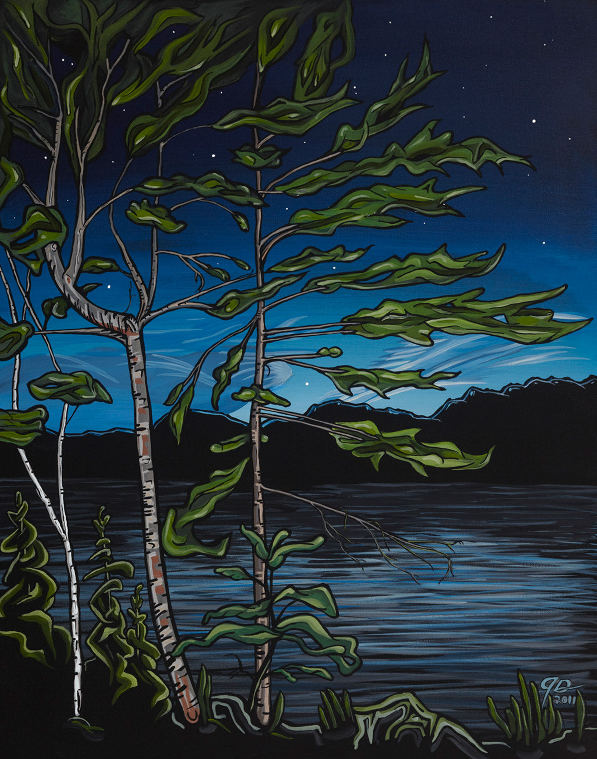 3-green-fire-at-dusk-prints