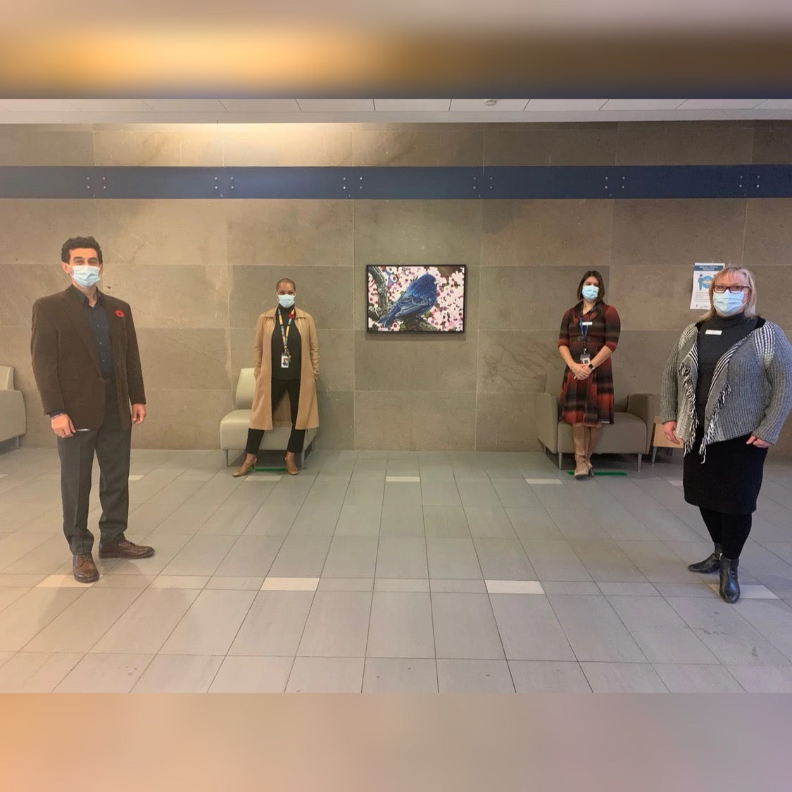 Jeff Dillon's painting Dream Maker displayed at Children's Healthcare Canada Annual Conference 2021 at London Health Sciences Centre