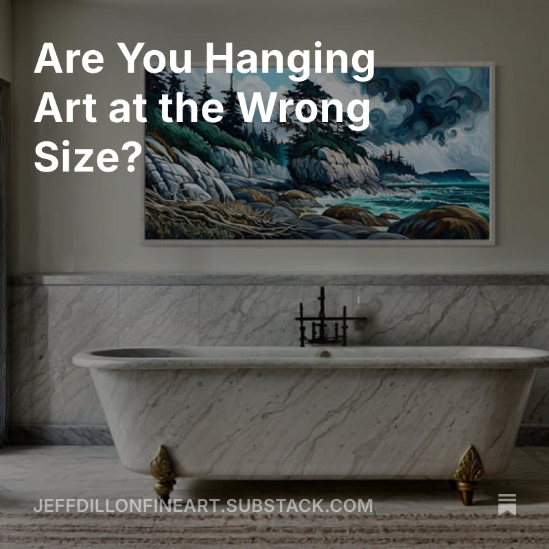Jeff Dillon fine ART limited edition prints in bathroom