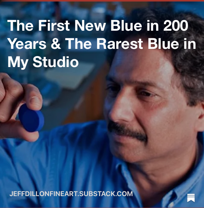 YInMn Blue, the first new blue pigment discovered in 200 years, explored by Canadian artist Jeff Dillon