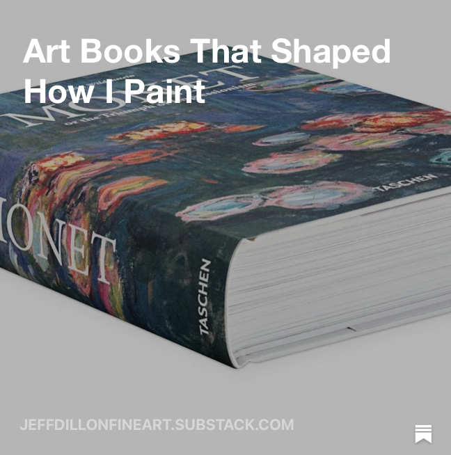 Art books that shaped Jeff Dillon's approach to painting, light, and colour as a Canadian fine artist