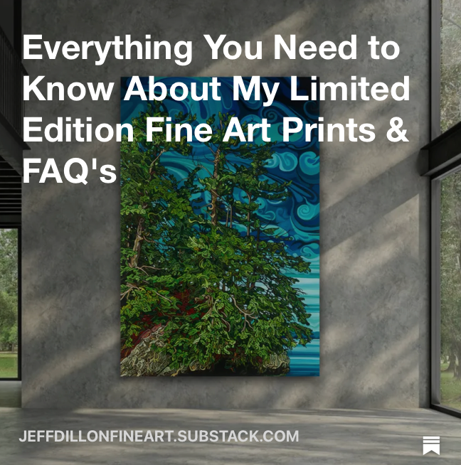 Jeff Dillon limited edition fine art prints — archival giclée on paper, canvas, and metal