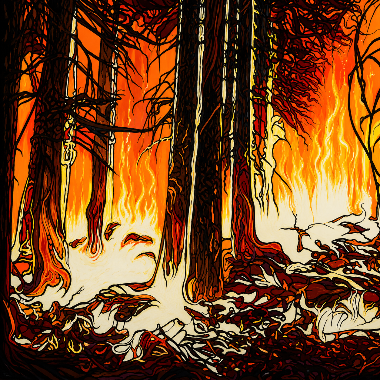 Jeff Dillon reflecting on the 2025 Canadian wildfires and their impact on the landscape he paints