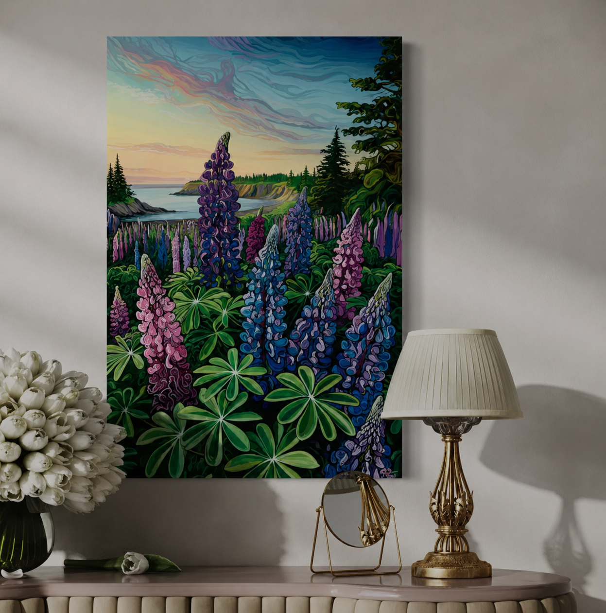 Jeff Dillon fine art painting capturing the quiet beauty and renewal of early spring light in the Canadian landscape