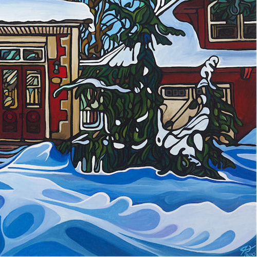 #186 "Red House In Winter"