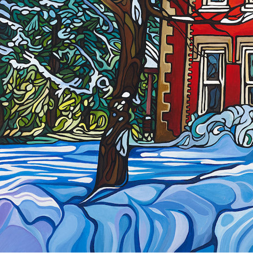 #186 "Red House In Winter"