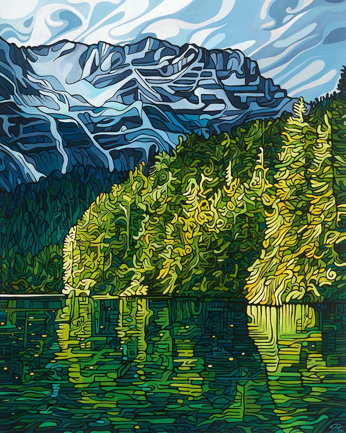 206-emerald-reflection-prints