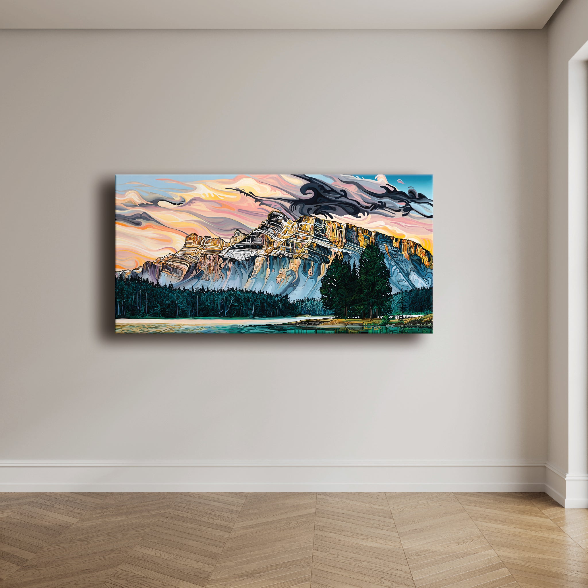 #266 « Crépuscule sur les sommets des montagnes »