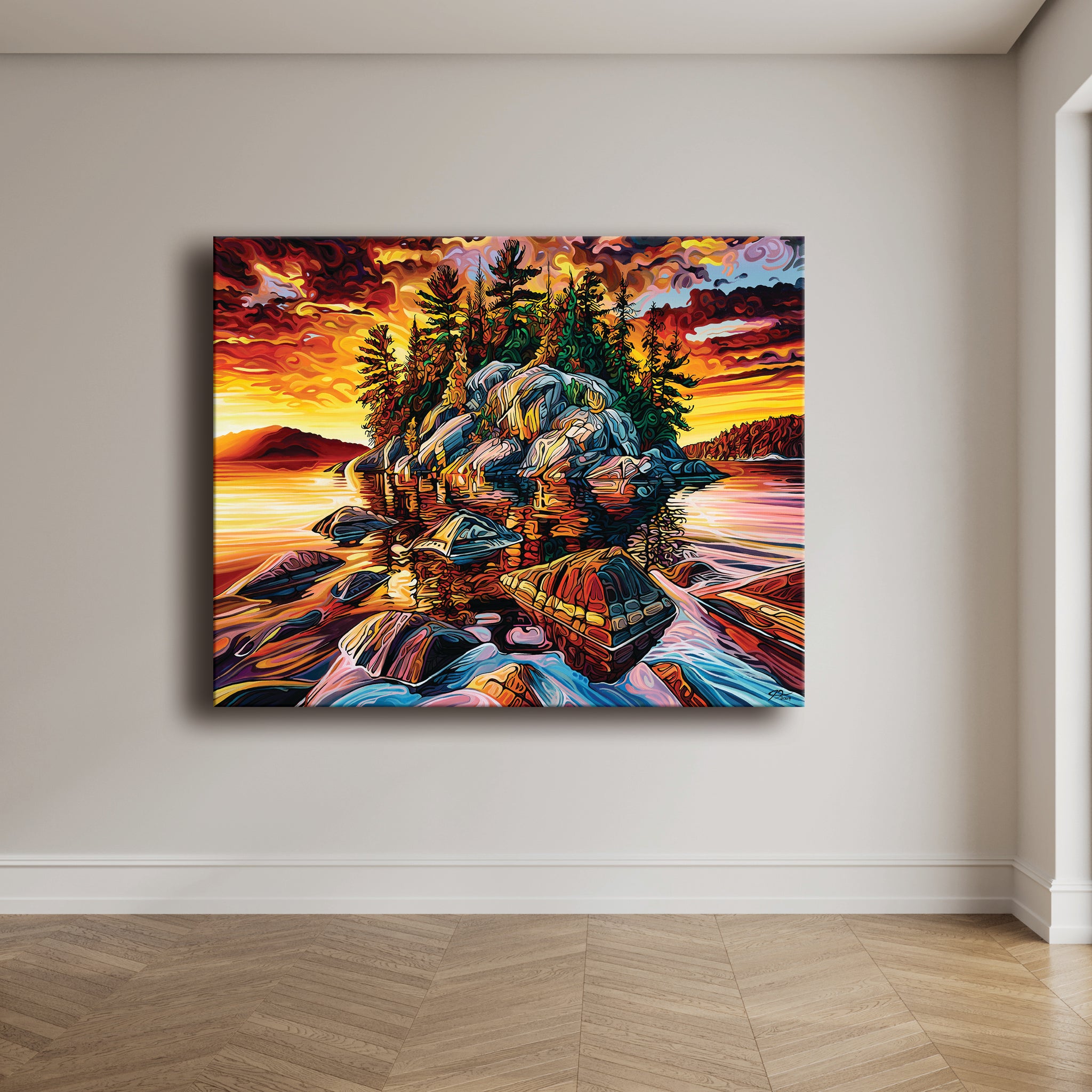 #285 « Ciel cramoisi radieux »