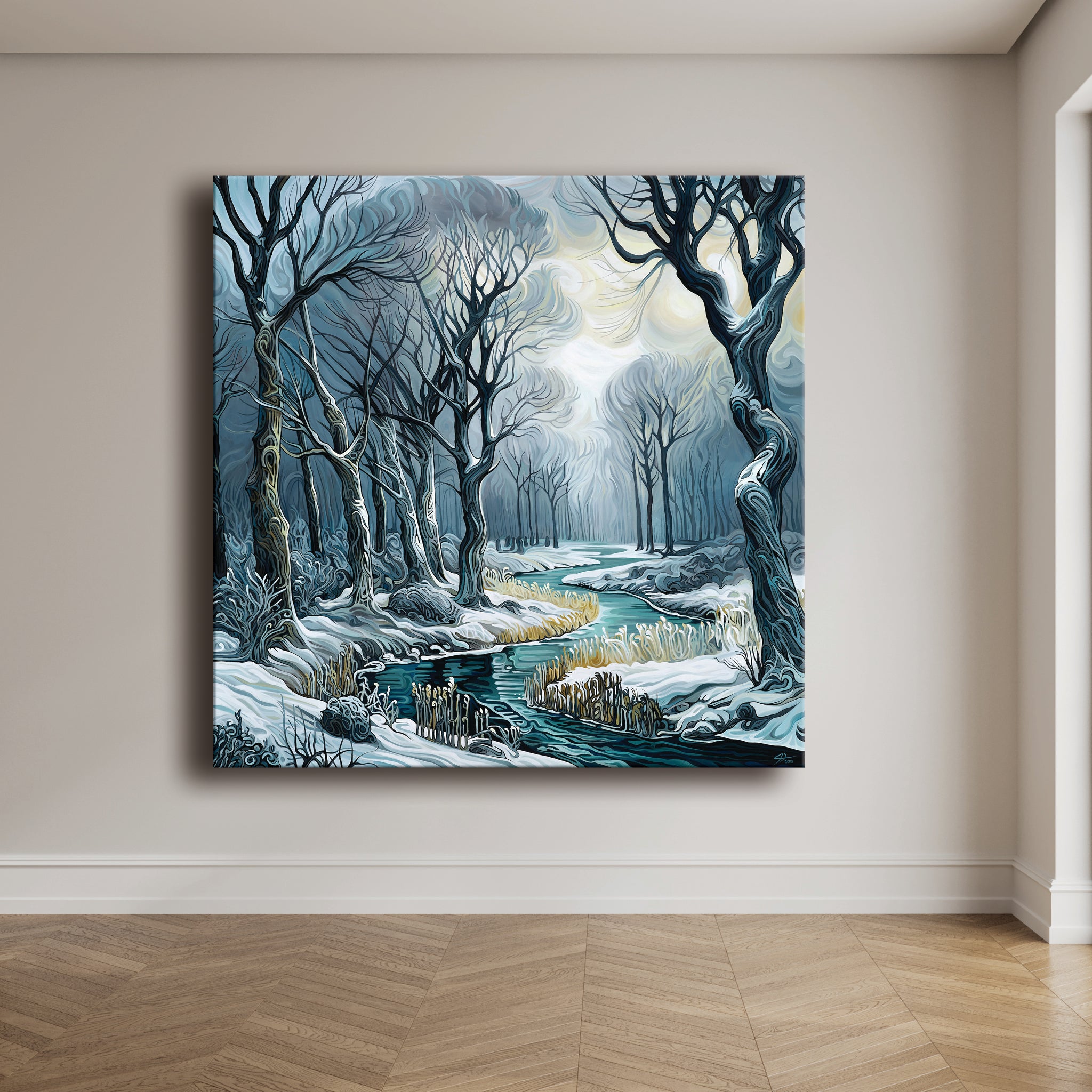 #288 « Rivière d'hiver tranquille »